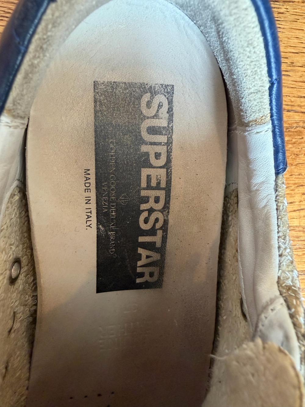 Authentic Golden Goose Silver Glitter Superstar Shoes. - Picture 8 of 10